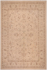 handmade Traditional Kafkaz Beige Tan Hand Knotted RECTANGLE 100% WOOL area rug 9 x 12
